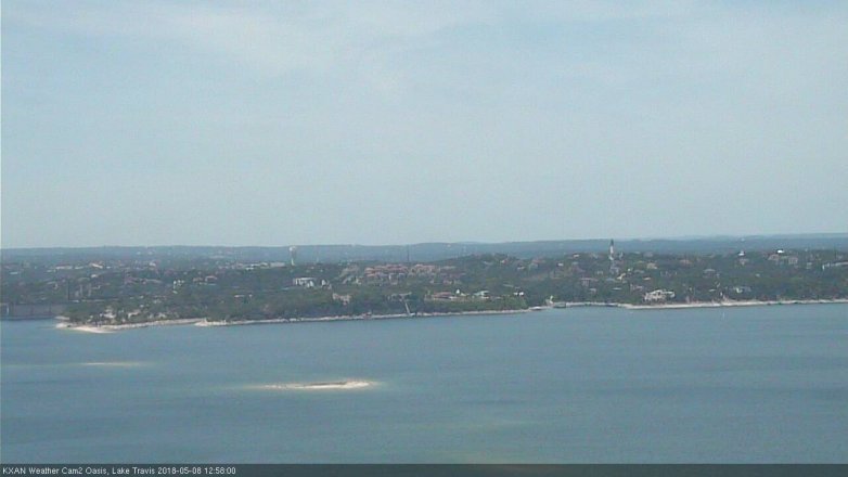 Lake Travis webcam, May 8, 2018 12:00 PM CT