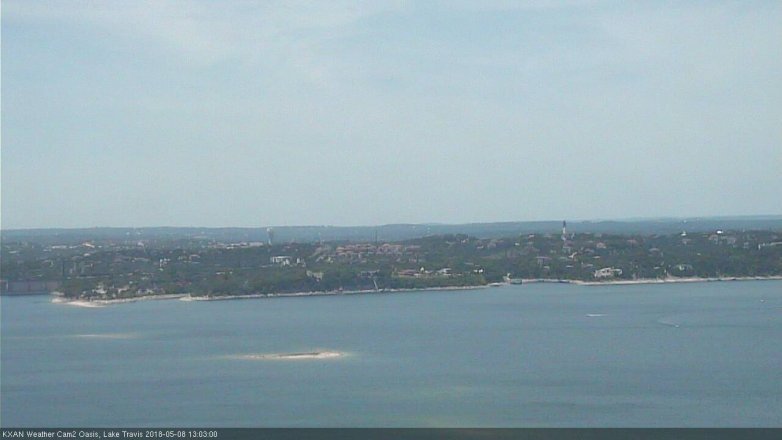 Lake Travis webcam, May 8, 2018 12:05 PM CT