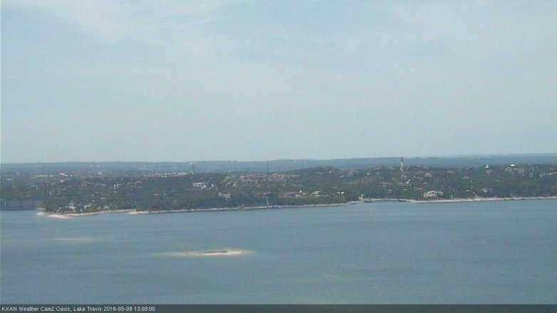 Lake Travis webcam, May 8, 2018 12:10 PM CT