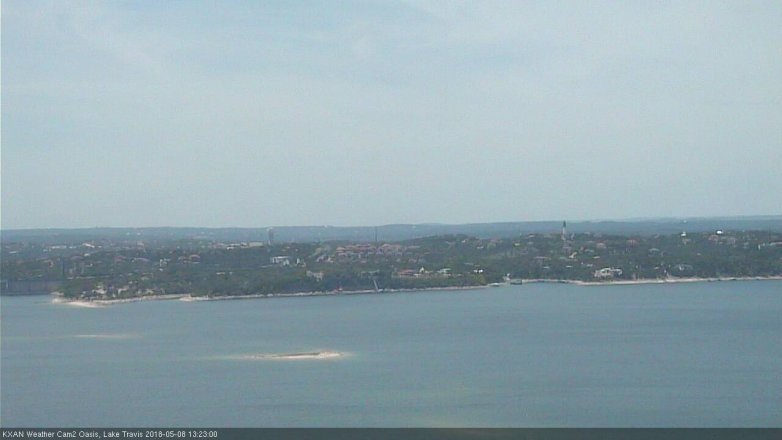 Lake Travis webcam, May 8, 2018 12:25 PM CT