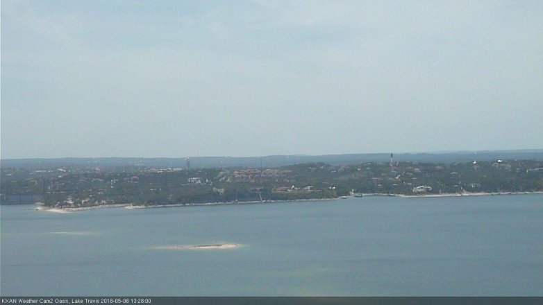 Lake Travis webcam, May 8, 2018 12:30 PM CT