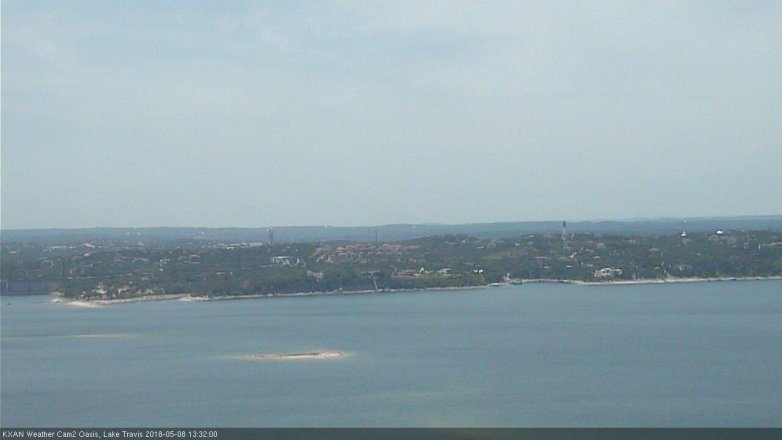 Lake Travis webcam, May 8, 2018 12:35 PM CT