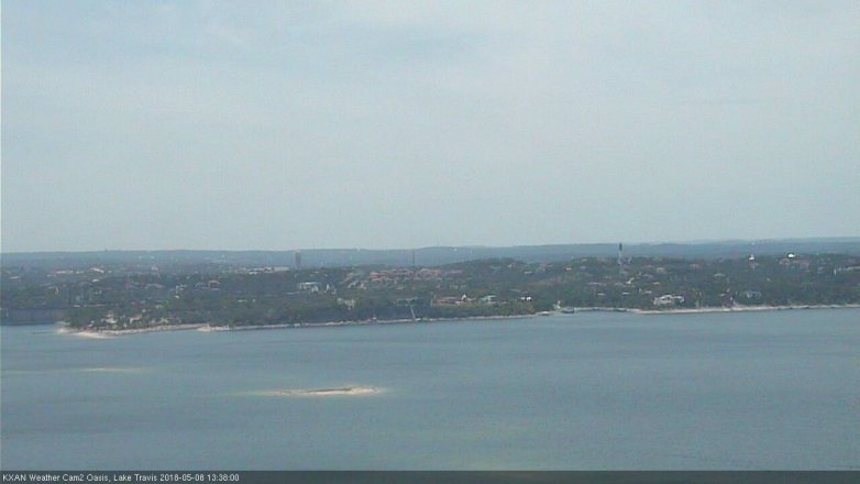 Lake Travis webcam, May 8, 2018 12:40 PM CT