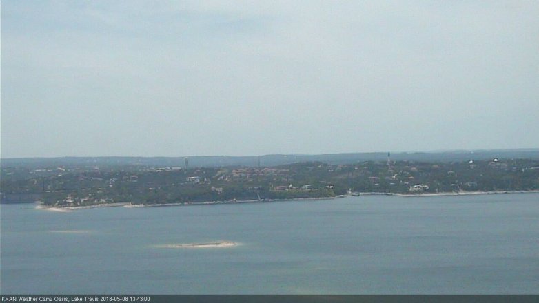 Lake Travis webcam, May 8, 2018 12:45 PM CT