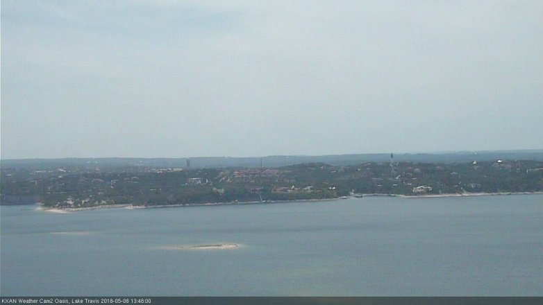 Lake Travis webcam, May 8, 2018 12:50 PM CT