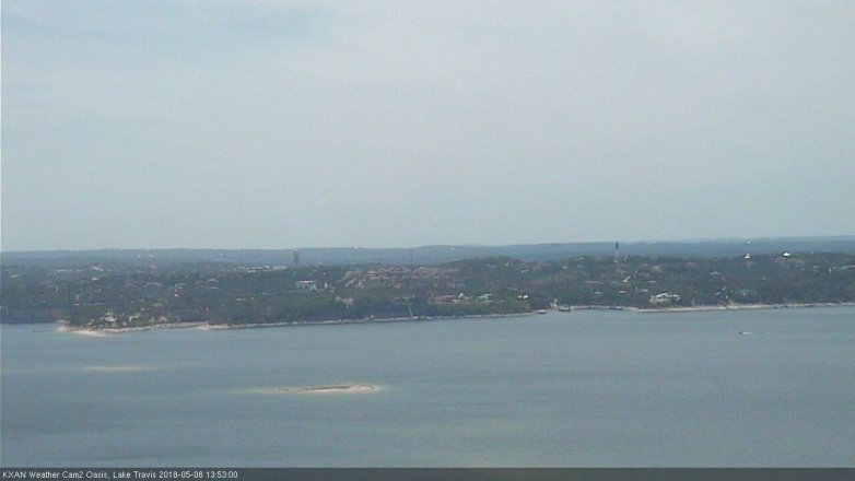 Lake Travis webcam, May 8, 2018 12:55 PM CT