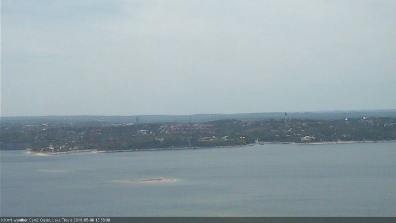 Lake Travis webcam, May 8, 2018 1:00 PM CT