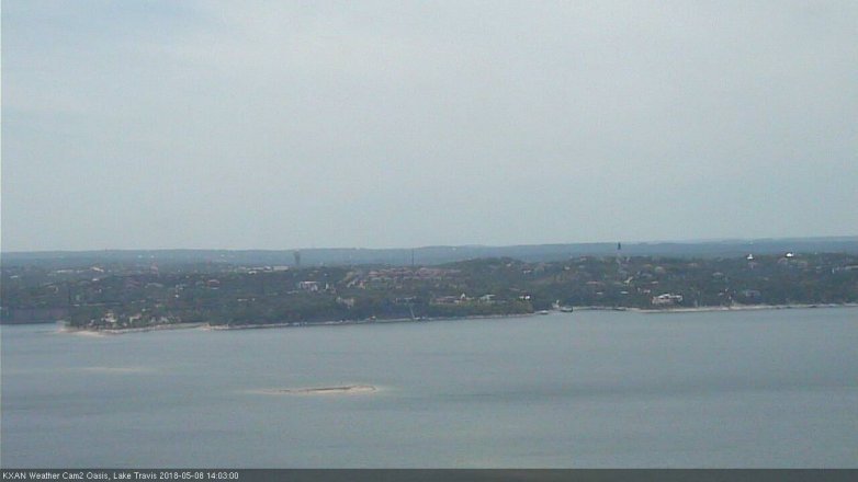 Lake Travis webcam, May 8, 2018 1:05 PM CT