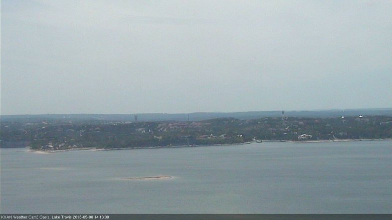 Lake Travis webcam, May 8, 2018 1:15 PM CT
