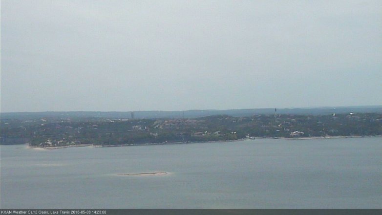 Lake Travis webcam, May 8, 2018 1:25 PM CT