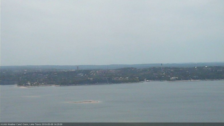 Lake Travis webcam, May 8, 2018 1:30 PM CT