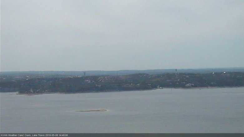 Lake Travis webcam, May 8, 2018 1:50 PM CT