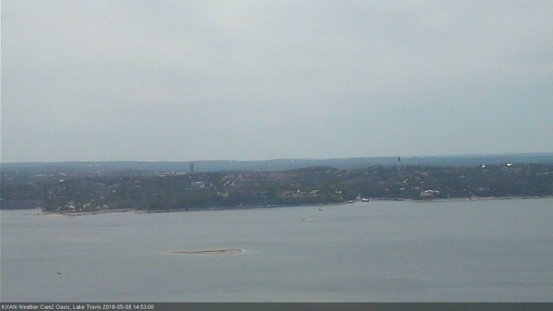 Lake Travis webcam, May 8, 2018 1:55 PM CT