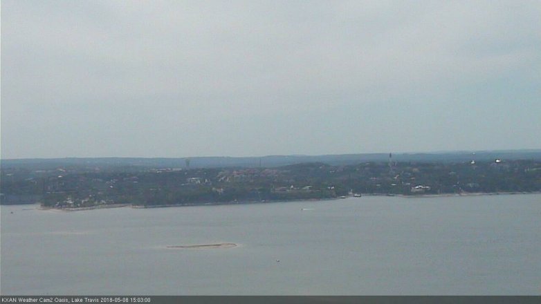 Lake Travis webcam, May 8, 2018 2:05 PM CT