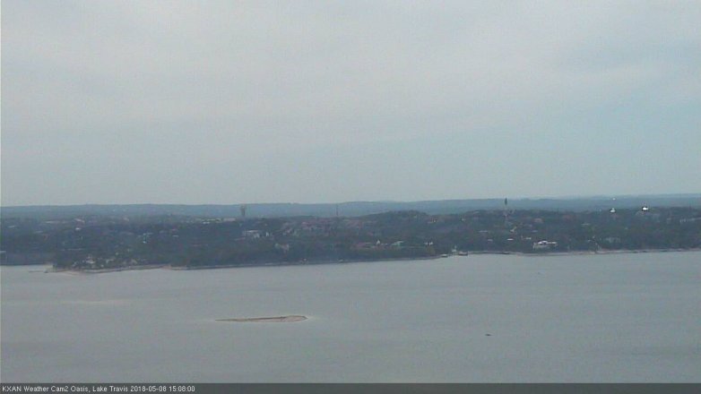 Lake Travis webcam, May 8, 2018 2:10 PM CT