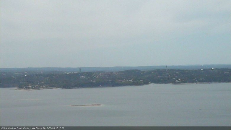 Lake Travis webcam, May 8, 2018 2:15 PM CT