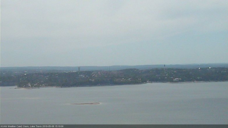 Lake Travis webcam, May 8, 2018 2:20 PM CT