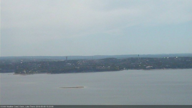 Lake Travis webcam, May 8, 2018 2:35 PM CT