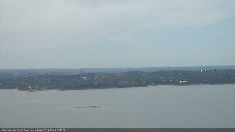 Lake Travis webcam, May 8, 2018 2:45 PM CT