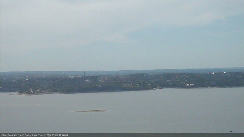 Lake Travis webcam, May 8, 2018 2:50 PM CT