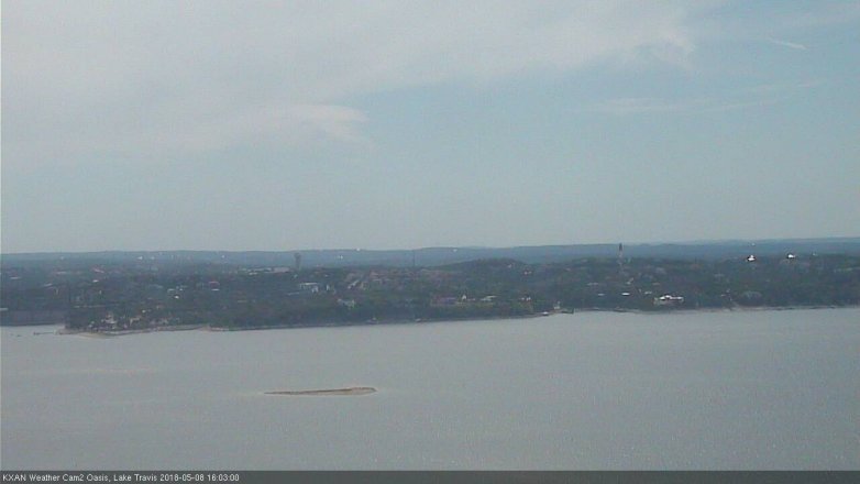 Lake Travis webcam, May 8, 2018 3:05 PM CT