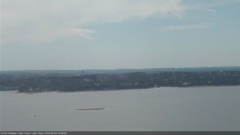 Lake Travis webcam, May 8, 2018 3:10 PM CT