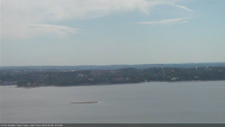 Lake Travis webcam, May 8, 2018 3:20 PM CT