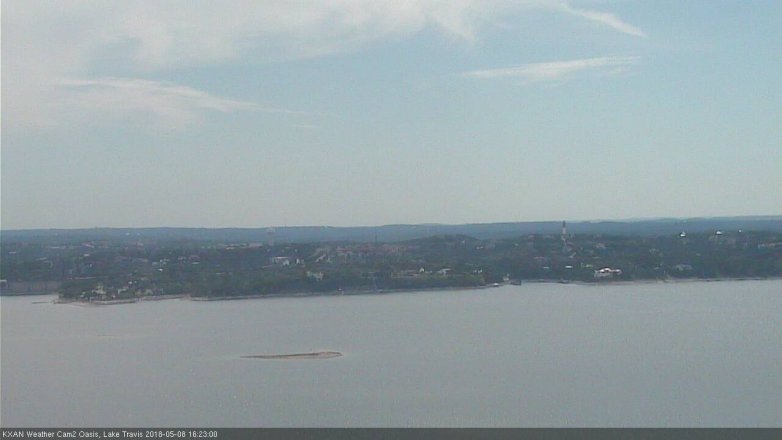 Lake Travis webcam, May 8, 2018 3:25 PM CT