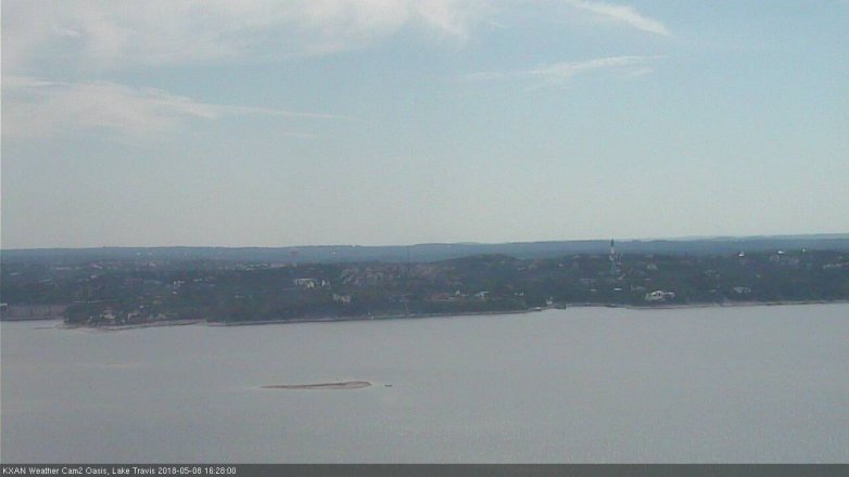 Lake Travis webcam, May 8, 2018 3:30 PM CT