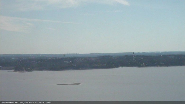 Lake Travis webcam, May 8, 2018 3:40 PM CT