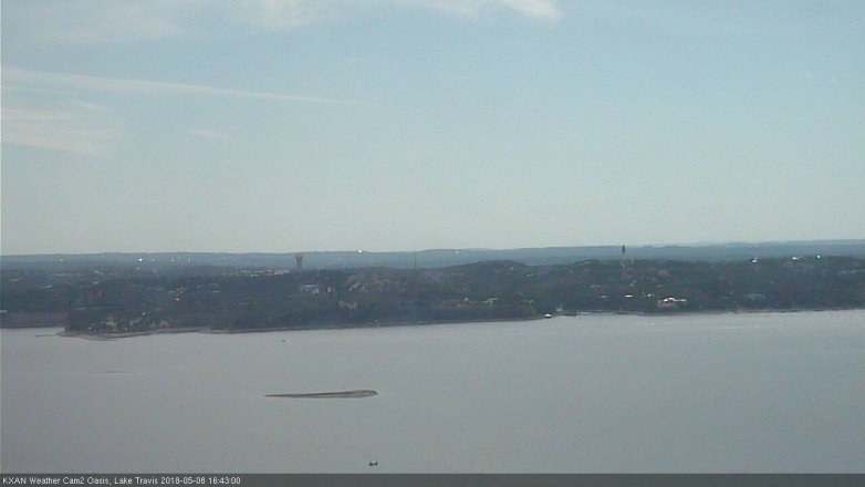 Lake Travis webcam, May 8, 2018 3:45 PM CT