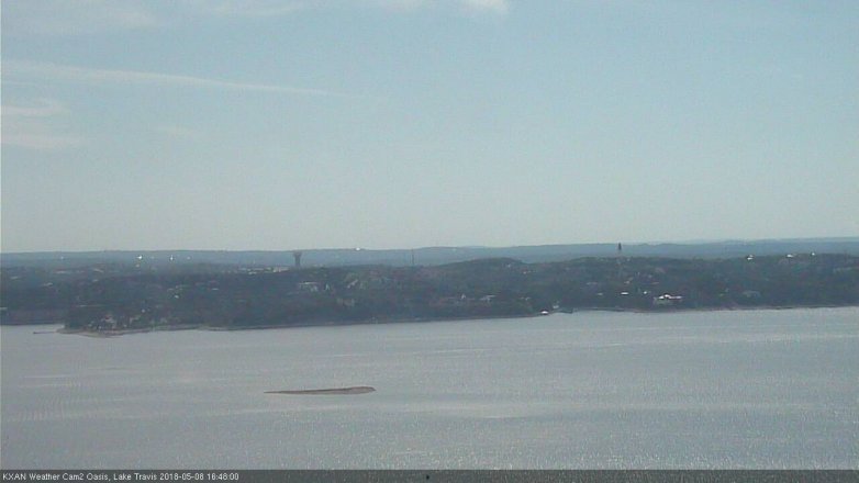 Lake Travis webcam, May 8, 2018 3:50 PM CT