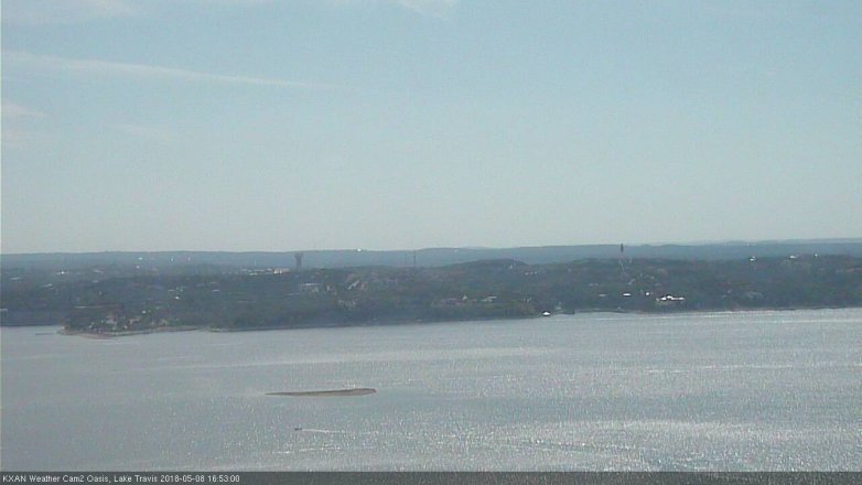 Lake Travis webcam, May 8, 2018 3:55 PM CT