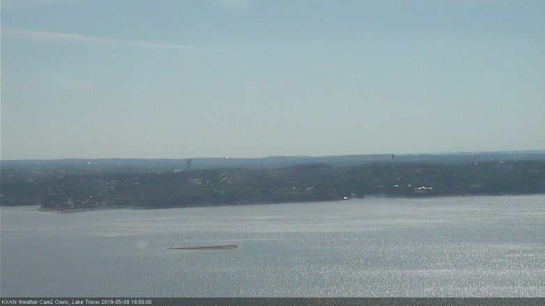 Lake Travis webcam, May 8, 2018 4:00 PM CT