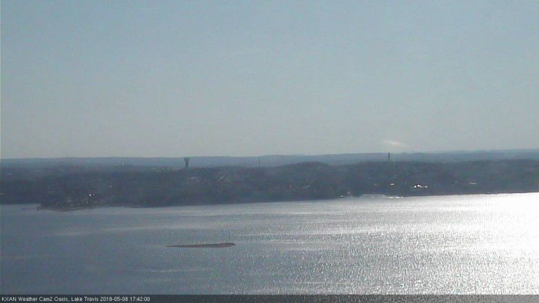 Lake Travis webcam, May 8, 2018 4:45 PM CT
