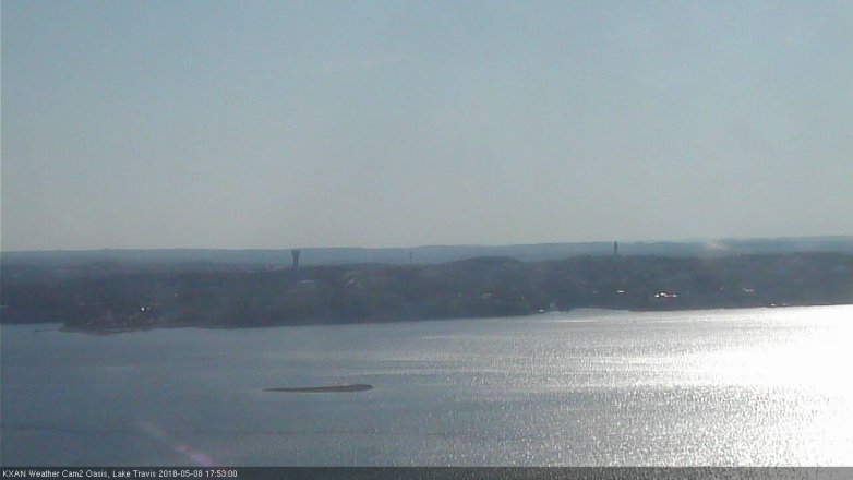 Lake Travis webcam, May 8, 2018 4:55 PM CT
