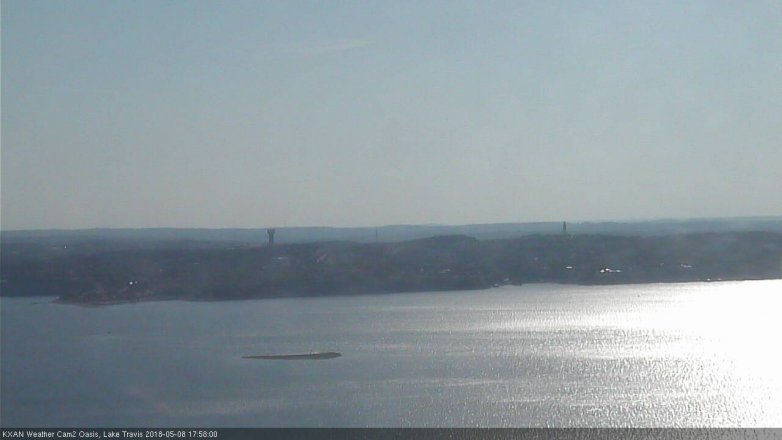 Lake Travis webcam, May 8, 2018 5:00 PM CT