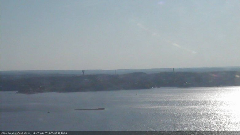 Lake Travis webcam, May 8, 2018 5:15 PM CT