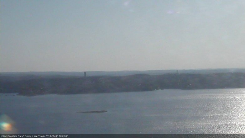Lake Travis webcam, May 8, 2018 5:30 PM CT
