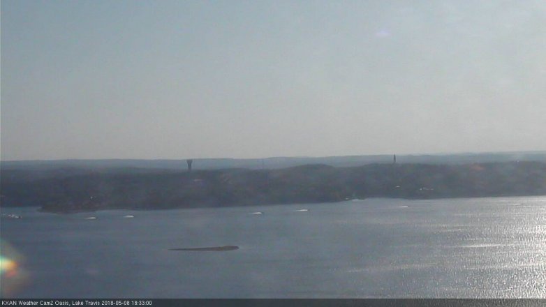 Lake Travis webcam, May 8, 2018 5:35 PM CT