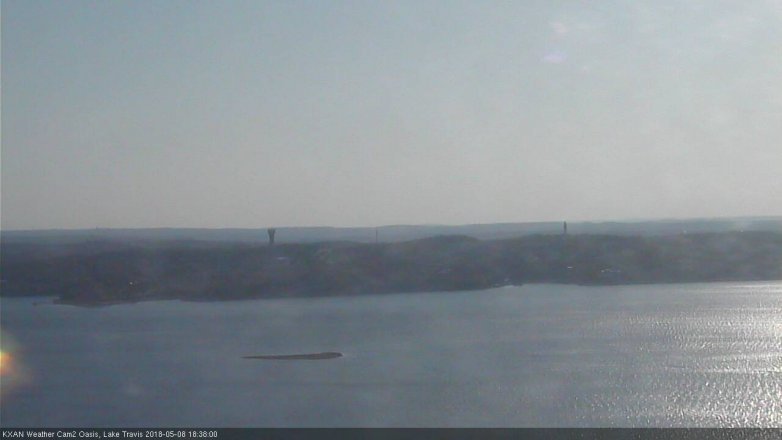 Lake Travis webcam, May 8, 2018 5:40 PM CT