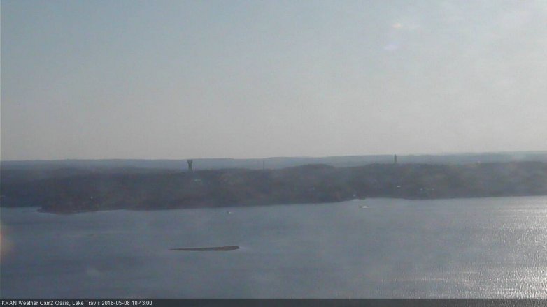 Lake Travis webcam, May 8, 2018 5:45 PM CT