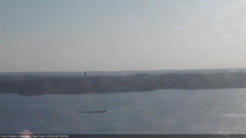 Lake Travis webcam, May 8, 2018 5:55 PM CT