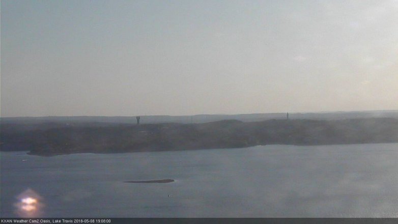 Lake Travis webcam, May 8, 2018 6:10 PM CT