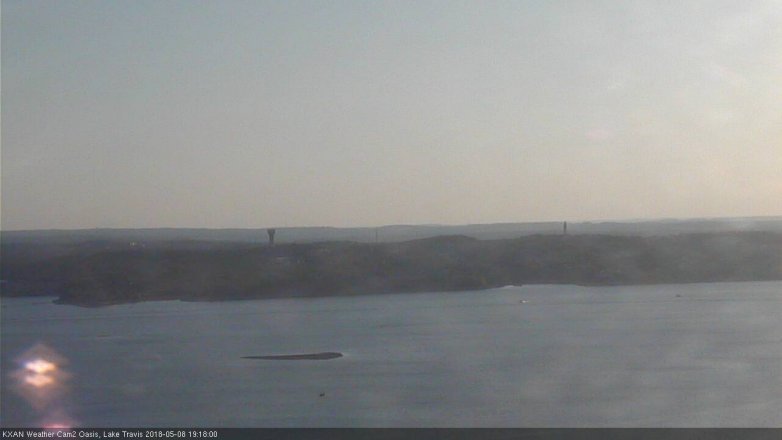 Lake Travis webcam, May 8, 2018 6:20 PM CT