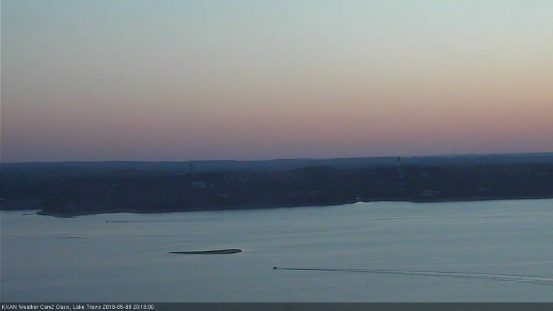 Lake Travis webcam, May 8, 2018 7:20 PM CT