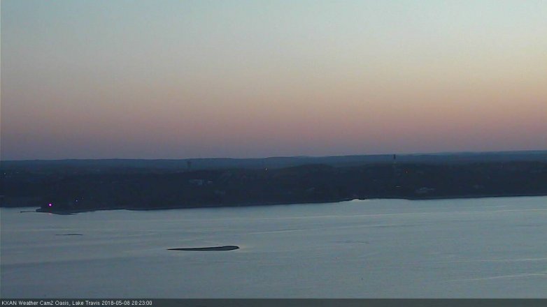 Lake Travis webcam, May 8, 2018 7:25 PM CT