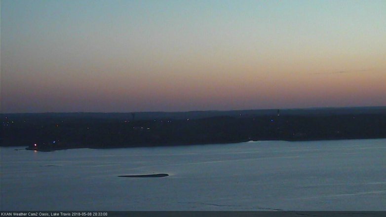 Lake Travis webcam, May 8, 2018 7:35 PM CT