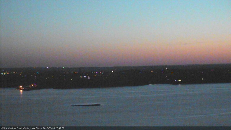 Lake Travis webcam, May 8, 2018 7:50 PM CT