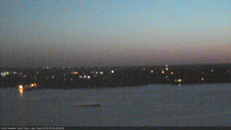 Lake Travis webcam, May 8, 2018 7:55 PM CT